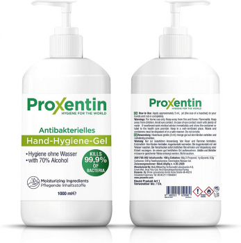 Spargröße Proxentin Antibakterielles Hand-Hygiene-Gel 1000 ml